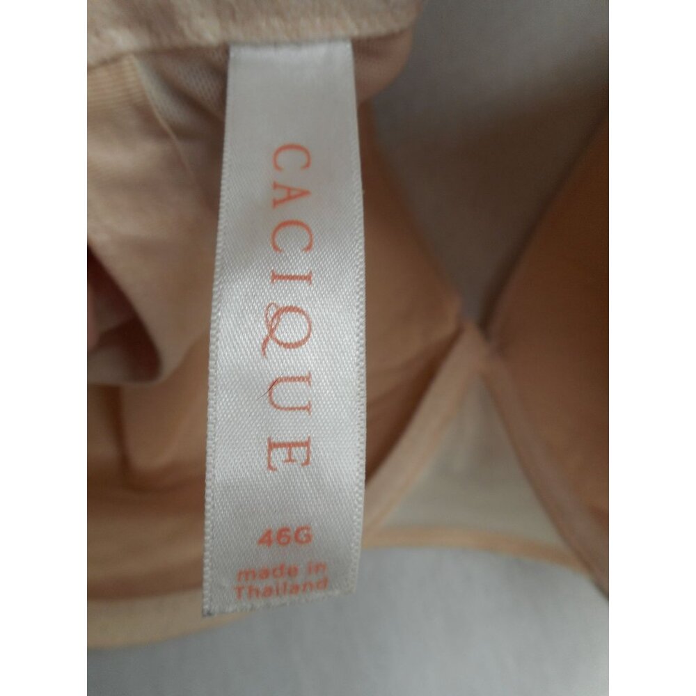 Cacique 46G Bra underwire lightly lined full coverage beige #2 - Picture 7 of 9